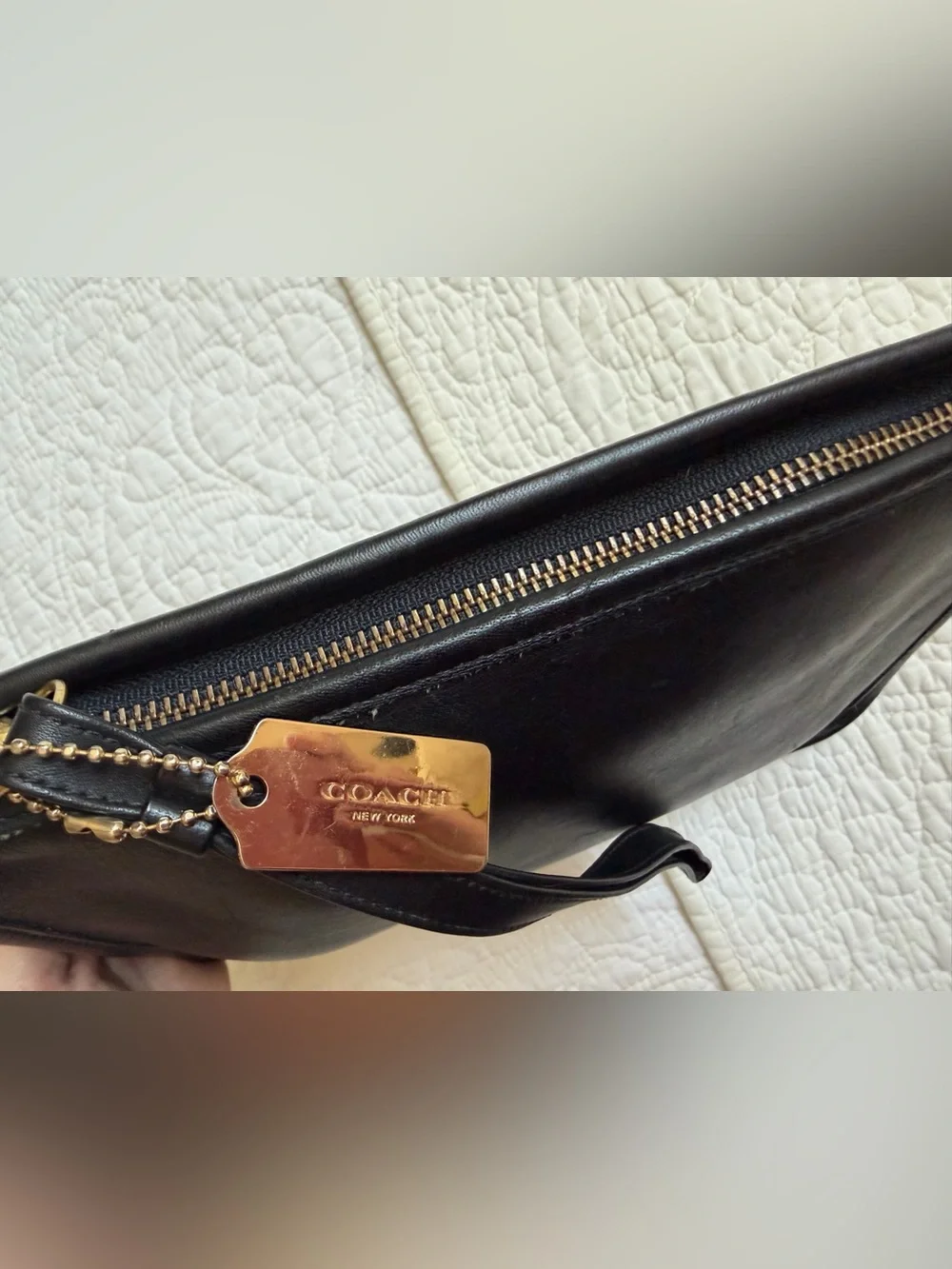 Vintage Coach 9972 Zip Top Clutch 2000